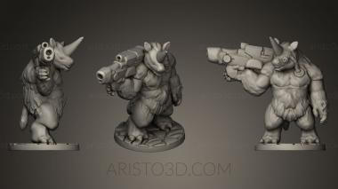 Figurines heroes, monsters and demons (STKM_0192) 3D model for CNC machine